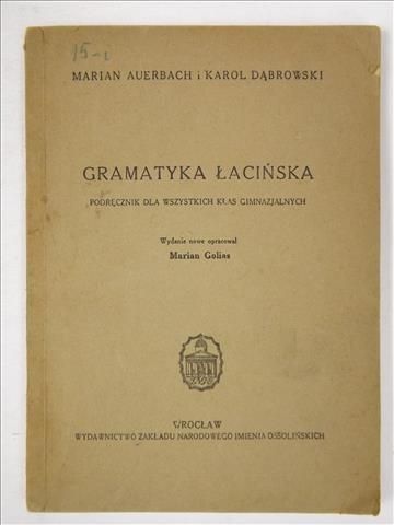 Gramatyka łacińska, 1948 r.