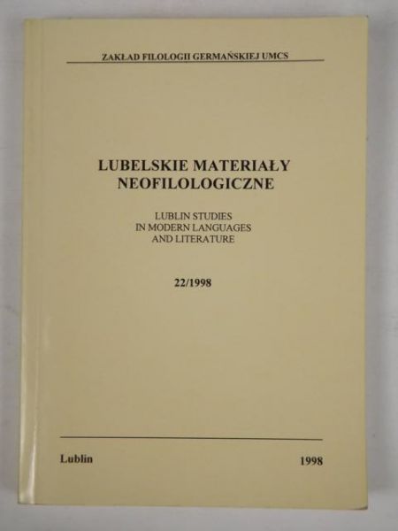 Lubelskie materiały neofilologiczne
