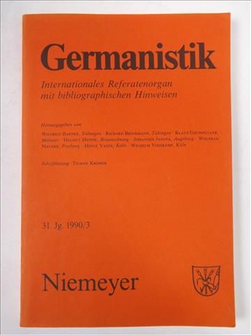 Germanistik, 31. Jg. 1990/3