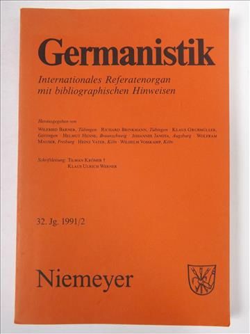 Germanistik, 32. Jg. 1991/2