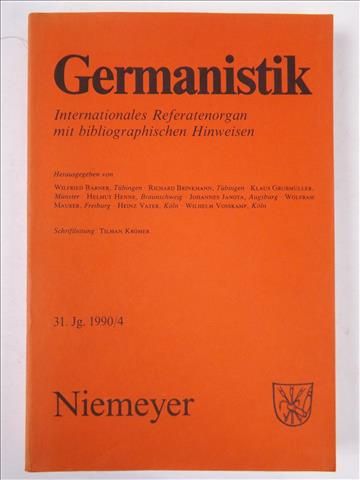 Germanistik, 31. Jg. 1990/4