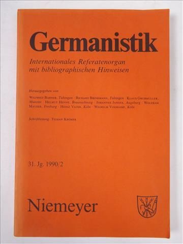 Germanistik, 31. Jg. 1990/2