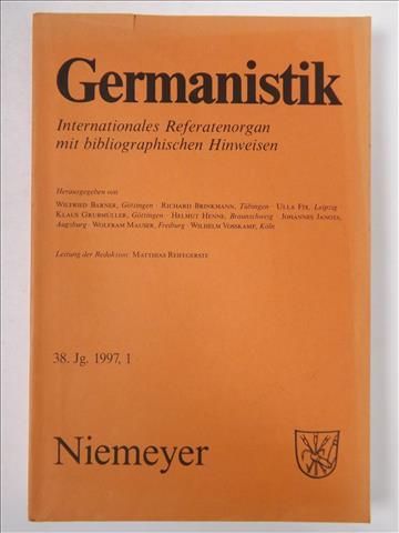 Germanistik, 38. Jg. 1997, 1