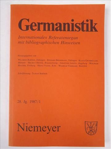 Germanistik, 28. Jg. 1987/1