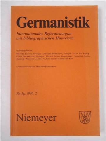 Germanistik, 36. Jg. 1995,2
