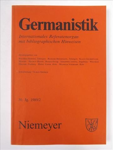 Germanistik, 30. Jg. 1989/2