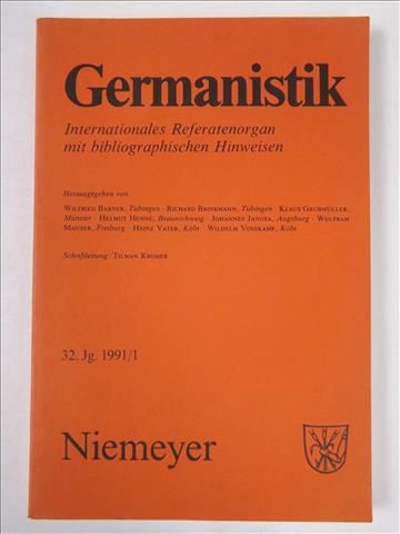 Germanistik, 32. Jg. 1991/1