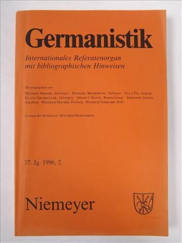 Germanistik, 37. Jg. 1996,2