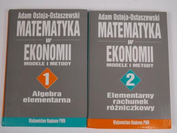 Matematyka w ekonomii t. 1 i 2