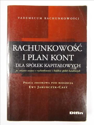 Rachunkowość i plan kont dla spółek kapitałowych