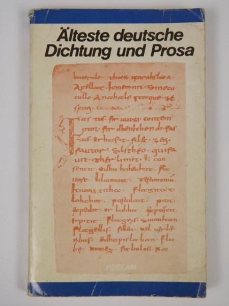Alteste deutsche Dichtung und Prosa