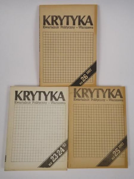 Krytyka. Nr 23/24, 25, 26  '87. Drugi obieg