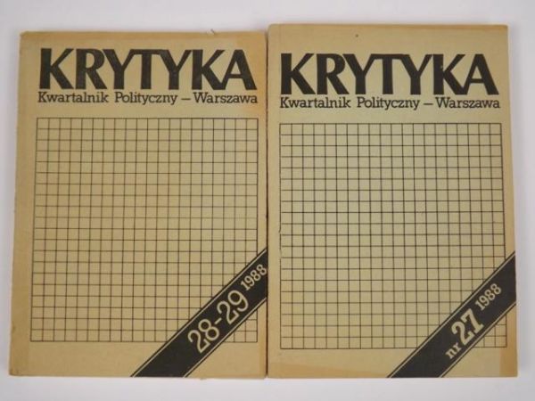 Krytyka. Nr 27, 28/29 '88. Drugi obieg