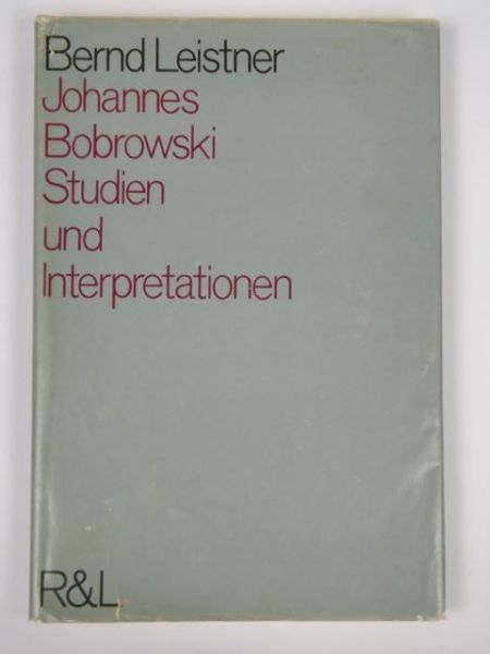 Johannes Bobrowski. Studien und Interpretationen