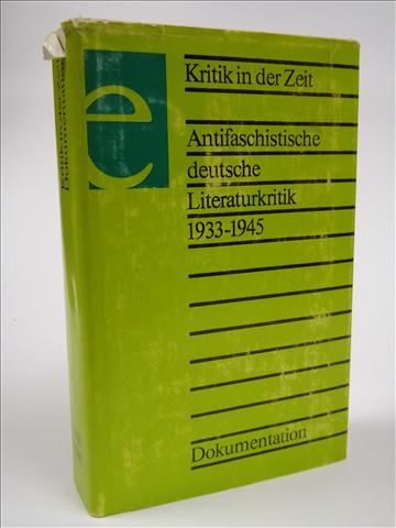 Antifaschistische Deutsche Literaturkritik, 1933-1945