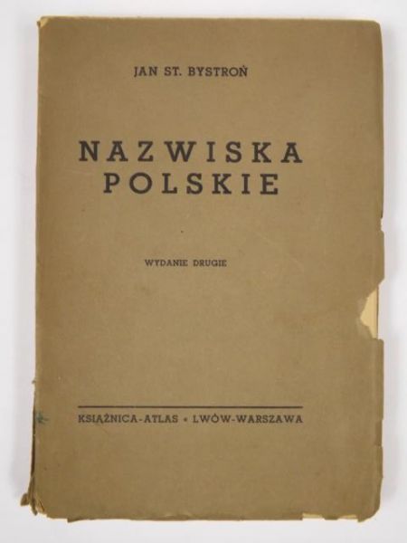 Bystroń Jan St. - Nazwiska polskie, 1936 r.