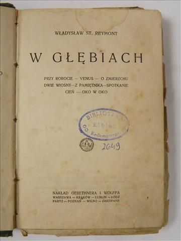 W głębiach, 1925 r.