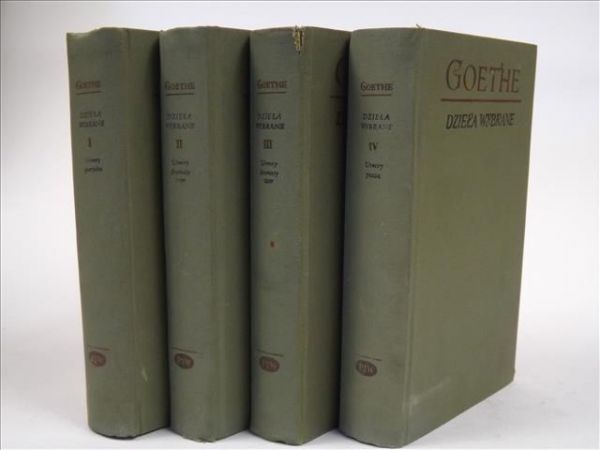 Goethe Jan Wolfgang - Dzieła wybrane, t. I-IV