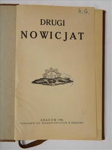 Drugi nowicjat, 1936 r.