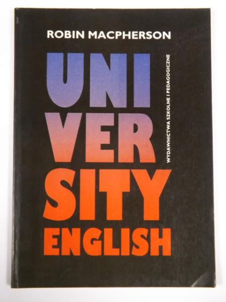 Macpherson Robin - University English