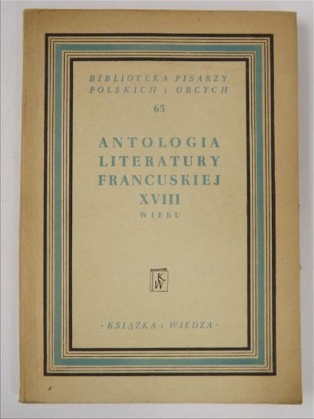 Antologia literatury francuskiej XVIII wieku