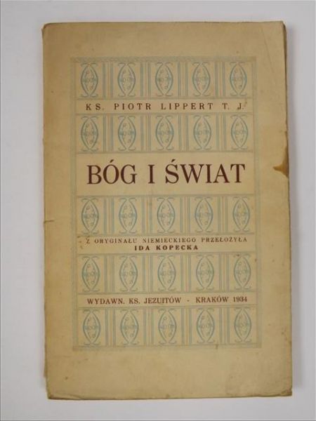 Bóg i świat, 1934 r.