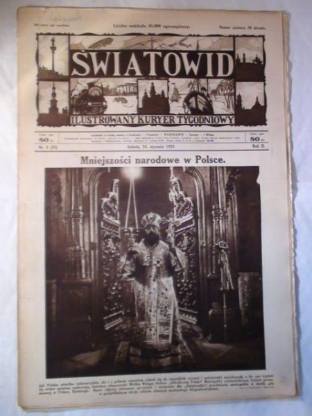 Tygodnik Ilustrowany Światowid Nr 4 1925 r.