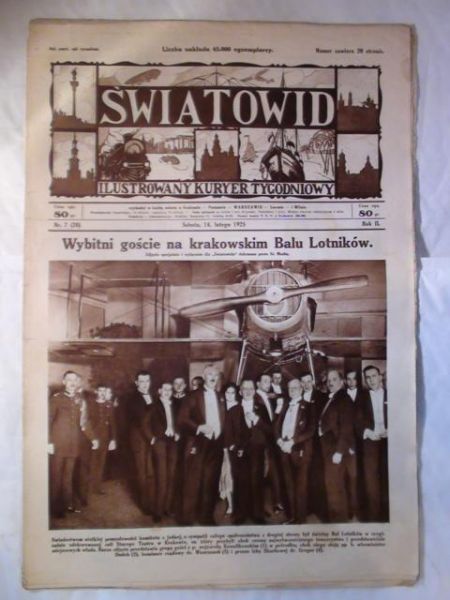 Tygodnik Ilustrowany Światowid Nr 7 1925 r.