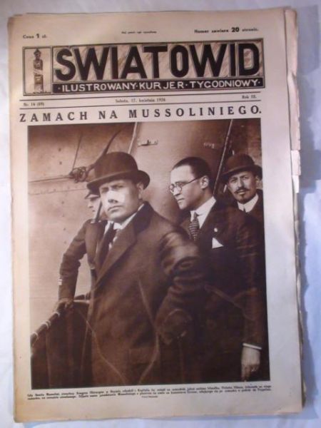 Tygodnik Ilustrowany Światowid Nr 16 1926 r.
