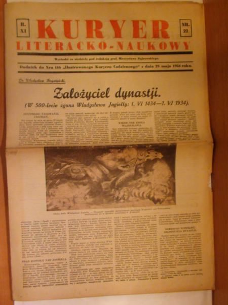 Kuryer Literacko  Naukowy Dofatek do Nr 146 1934 r.