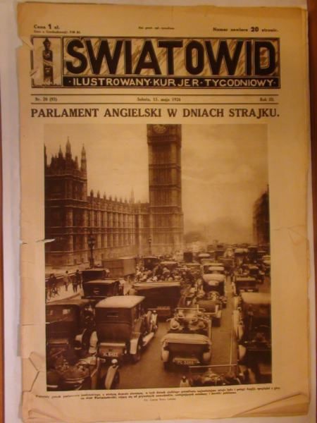 Tygodnik Ilustrowany Światowid Nr 20 1926 r.