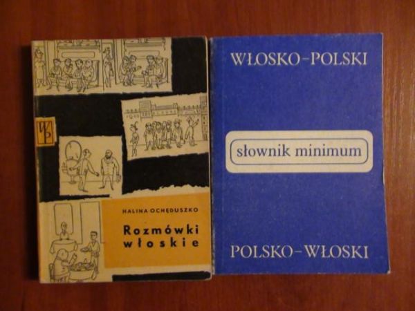 Ochęduszko H.- Rozmówki włoskie, Jednińska A. - Słownik minimum włosko-polski, polsko-włoski