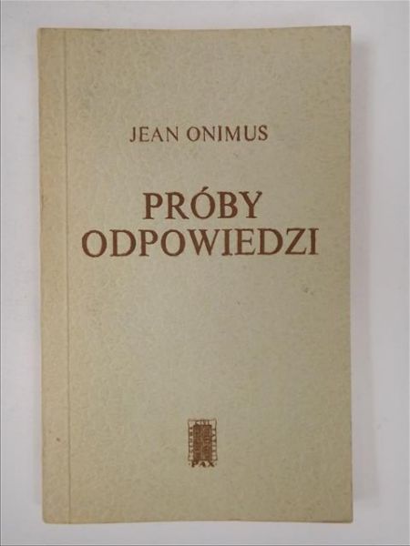 Próby odpowiedzi