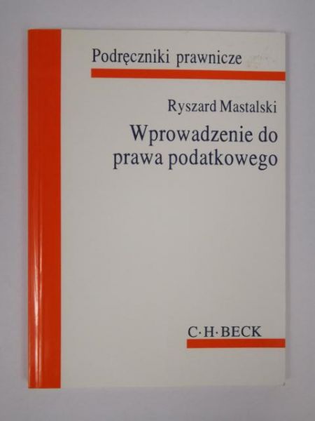 Wprowadzenie do prawa podatkowego