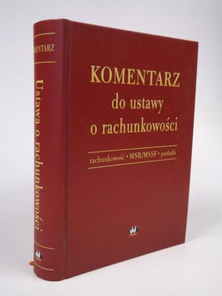 Komentarz do ustawy o rachunkowości