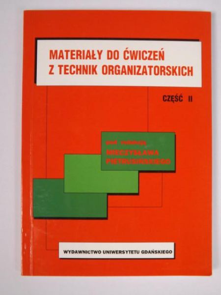 Materiały do ćwiczeń z technik organizatorskich