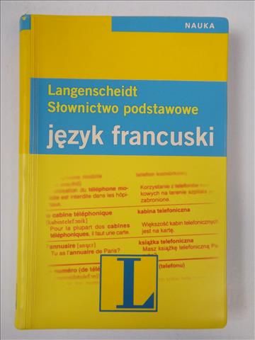 Słownictwo podstawowe. Język francuski