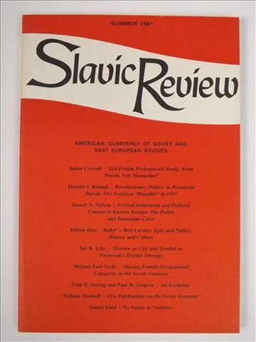 Slavic Review, Vol. 40, nr 2 (1981)