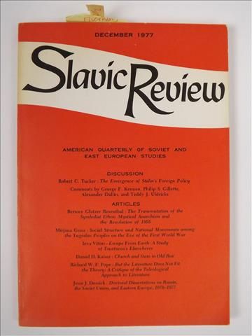 Slavic Review, Vol. 36, nr 4 (1977)