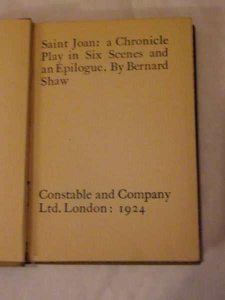 Saint Joan, 1924 r.