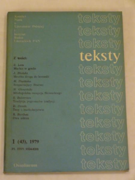 Teksty 1 (43), 1979