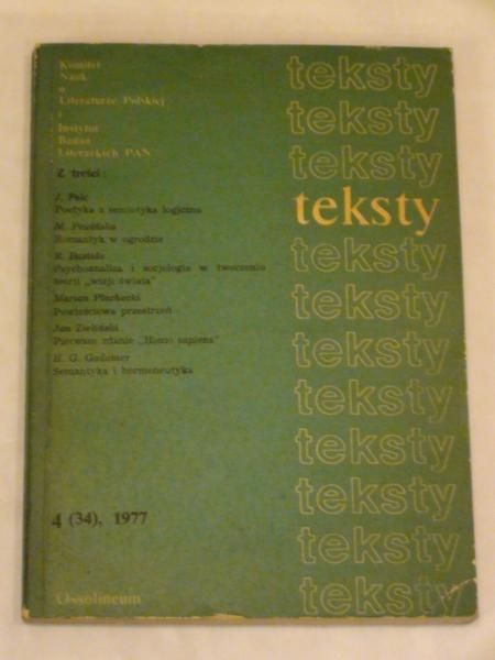 Teksty 4 (34), 1977