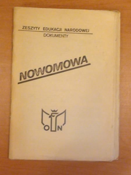 Nowomowa.Zeszyty Edukacji Narodowej