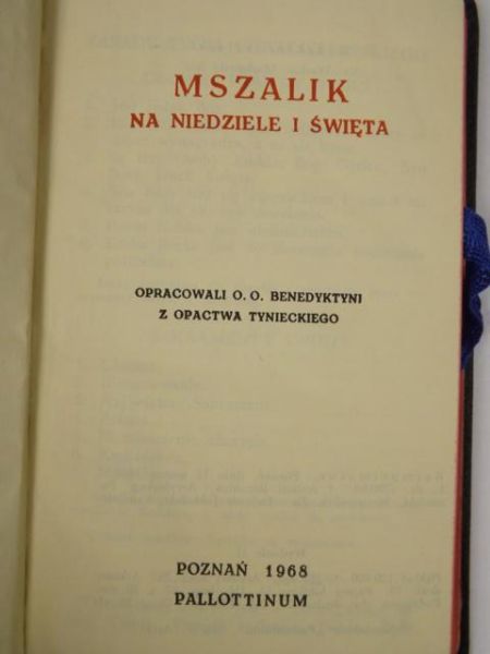 Mszalik na niedziele i święta