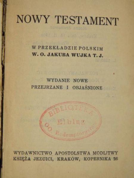Nowy Testament, 1936