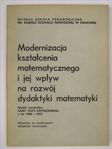 Modernizacja kształcenia matematycznego i jej wpływ na rozwój dydaktyki matematyki