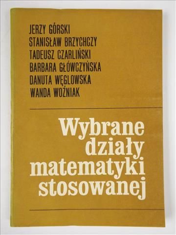 Wybrane działy matematyki stosowanej