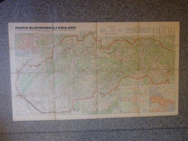 Mapa Slovenskej Krajiny