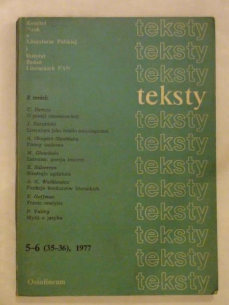 Teksty 5-6 (35-36), 1977