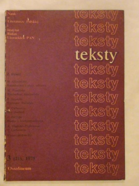 Teksty 3 (21), 1975